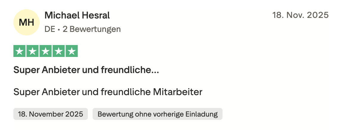 Piperspin Trustpilot Erfahrung Kundensupport Deutschland November 2025
