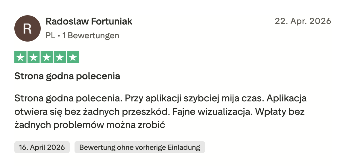 Piperspin Trustpilot mobile App Erfahrung Polen positiv April 2026